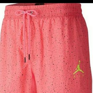 Pink pool side jordan shorts mens XL